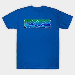 Blue Mountain Batik Hippie Style T-Shirt